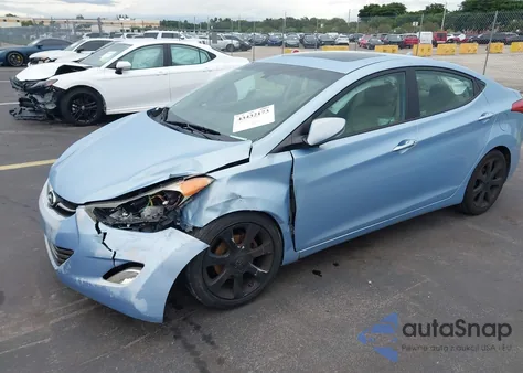 2012 Hyundai Elantra Limited (Ulsan Plant) из США, поврежденный, VIN KMHDH4AE8CU211287